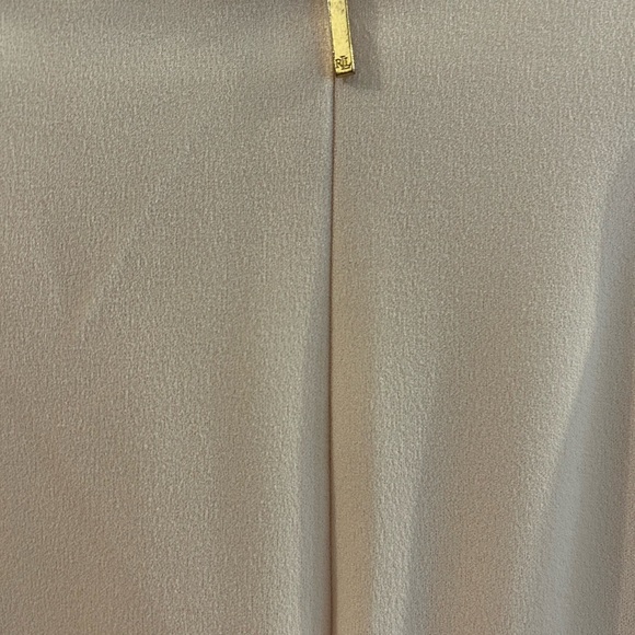 RALPH LAUREN Women Blush Pink Bell Ruffle Sleeve Evening Dress Size 6 AUTHENTIC - Picture 9 of 9